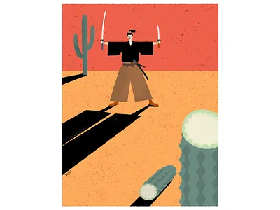 SAMURAI graphic design illustration
