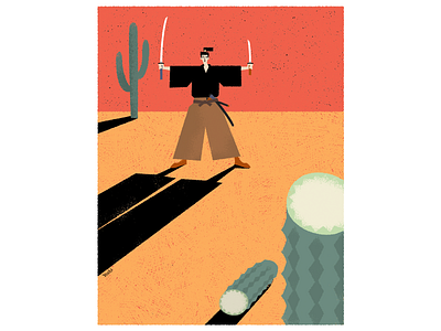SAMURAI graphic design illustration