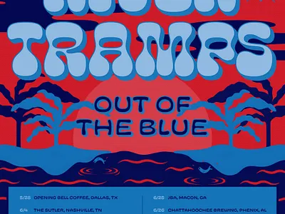 River Tramp Tour poster brand identity brand identity design branding design illustration illustrator lettering poster typography vector