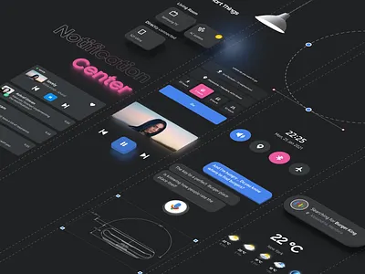 Smart Watch UI components android animation app branding component library components design icon illustration interface ios isometric ui watch