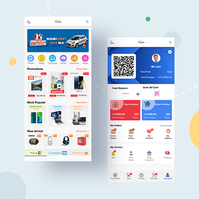 Linn E-Commerce App app design e commerce mobile app mobile app design mobileapp myanmar ui design user experience user interface ux design