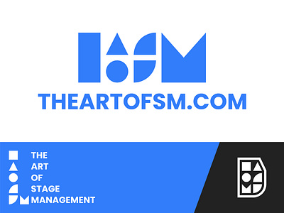 Logo Design | THEARTOFSM.COM blue brand identity branding color design geometric design icon logo logo design modern shapes simple stage management theatre vector