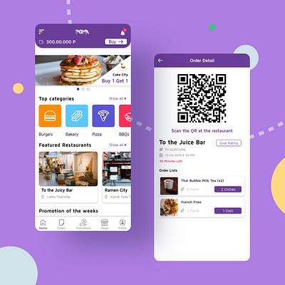 Poya Customer app design food order app lifestyle mobile app mobile app design myanmar ui design user experience user interface ux design