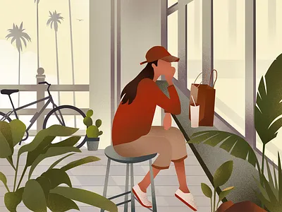 Cafe Waiting cafe cafeteria cycle order outdoor waiting