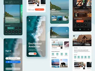 Andaman Tourism App andaman app app design beach concept design design figma figma design figmadesign india kapwing ocean sea tourism tourisminindia travel travel app ui ux