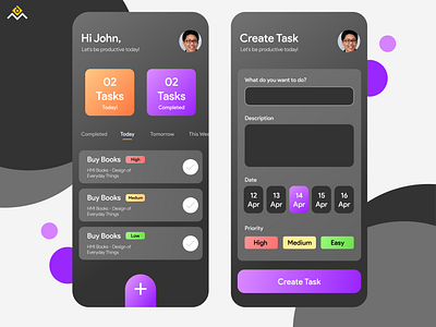 To Do Application app clean design minimal ui ux vector