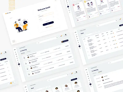 SaaS Based Product illustrations login screen management system performance saas design saas landing page saas product saas website team ui ux ui design user experience user interface design ux vector