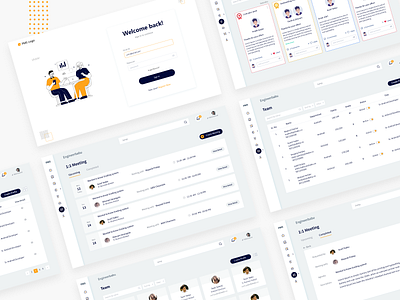 SaaS Based Product illustrations login screen management system performance saas design saas landing page saas product saas website team ui ux ui design user experience user interface design ux vector