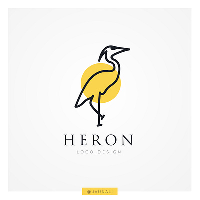 Heron Logo For Sale bird logo bird logo design heron heron logo logo logo design branding logo design concept logodesign logos logotype swan logo