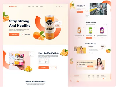 Health and fitness products Landing page Design branding fitness app healthwebsite illustration landing page design landingpage ui ux web