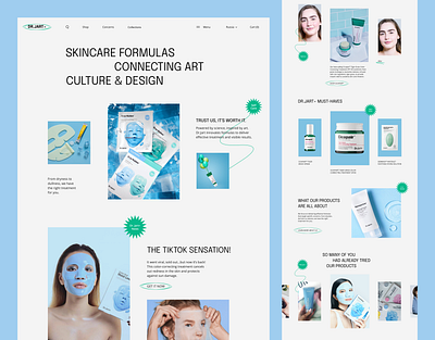 E-shop concept for Dr.Jart+ e commerce e shop skincare web webdesign веб веб дизайн