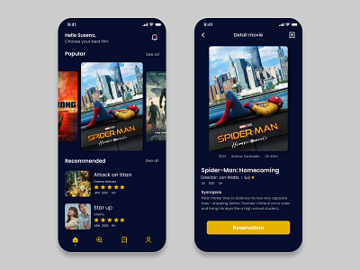 App Cinema app app ui ux web branding design designui illustration typography ui ui ux web design ux web