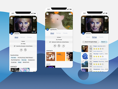 RateYourMusic / Sonemic - User Profile app artist daily ui dailyui mobile music music app profile profile card profile picture rateyourmusic rating rym sonemic ui ui challenge user profile ux