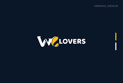 WC lovers minimal design branding clean design flat icon identity illustrator logo logodesign minimal typography