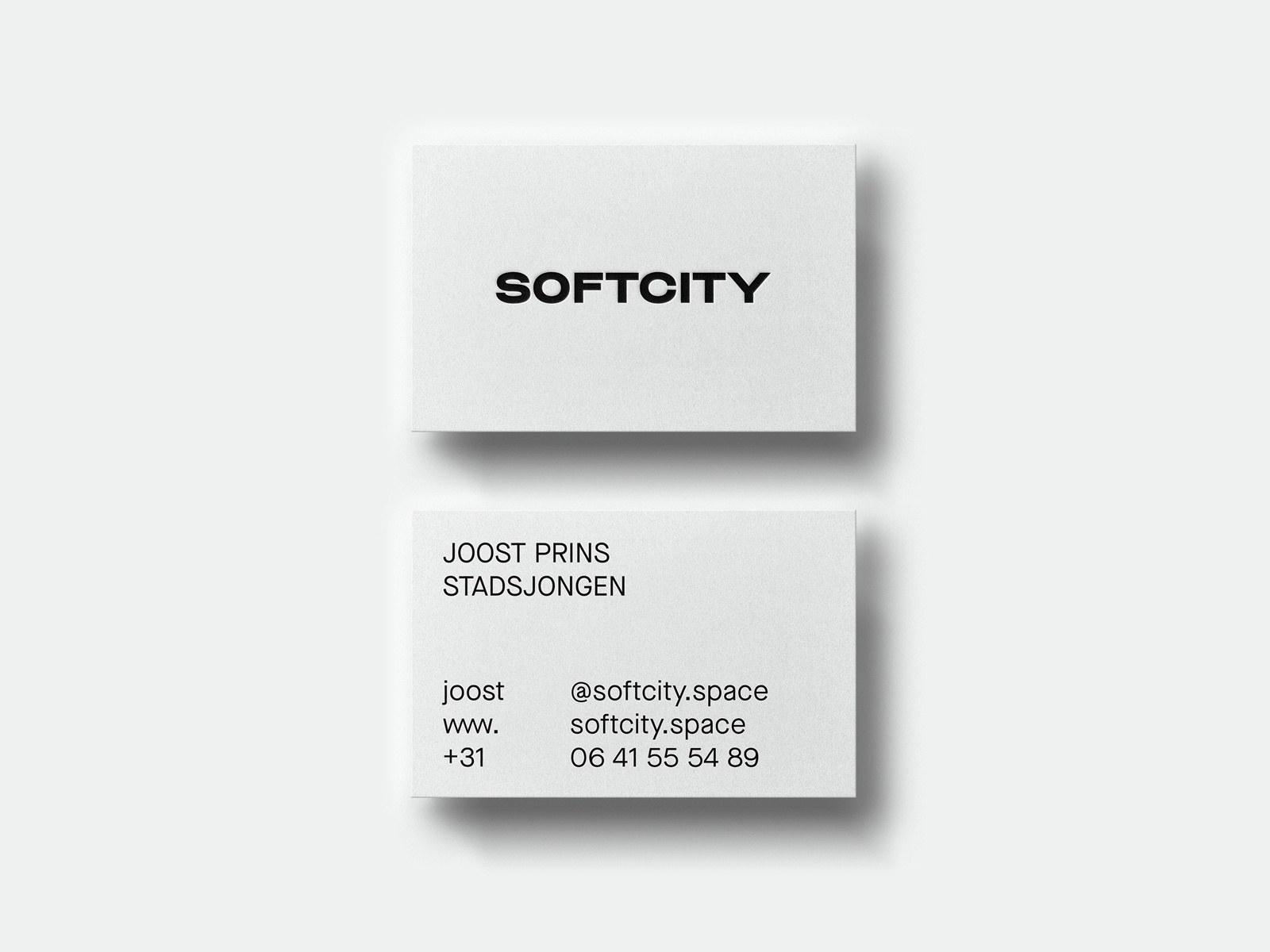 Example of Softcity Businesscards