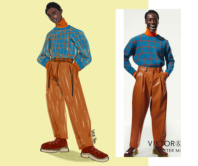 Part 2 art digital drawing fashion illustration man smile