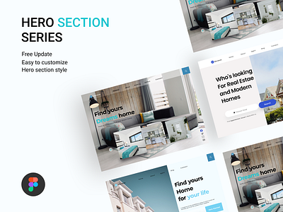 Hero section Real Estate Concept app apps branding design hero banner hero image hero section home homepage design landing landing page design landingpage realestate ui ux web web design webdesign website website design