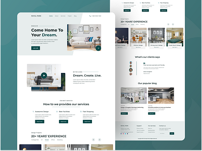 Interior Room Design Landing page UI Design catalog page decor design ecommerce furniture graphic design home interaction design interface interior design minimalism online shopping room ui user experience user interface ux web web design website