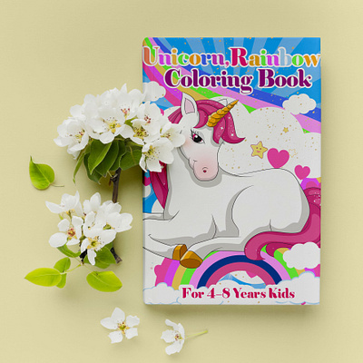 Unicorn Coloring Book coloring page coloringbook kdp cover unicorn coloring book