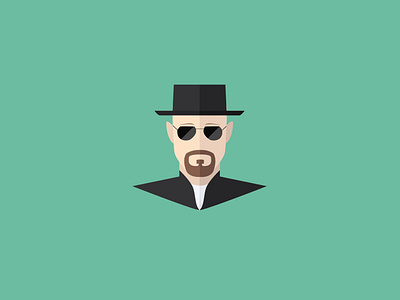 heisenberg animation breaking bad character design illustration illustrator walter white