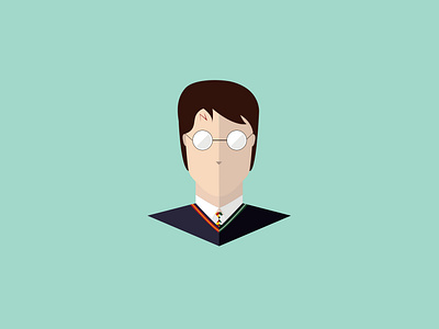 Harry character design illustration illustrator minimal