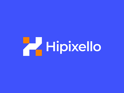 Hipixello Logo abstract brand identity branding clean digital logo gennady savinov logo design geometric graphic design h letter h letter logo h logo logo design marketing agency modern pixel logo