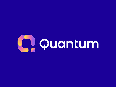 Quantum Logo brand brand identity branding dot fresh gennady savinov logo design geometric gradient logo design media modern q letter q logo q logo design q logomark smart logo software software logo