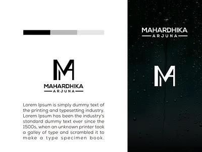 MA monogram logo design branding design elegant illustration initial logo letter logo logos minimalist logo modern monogram logo simple vector