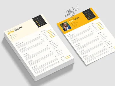 Modern CV Resume Template clean creative cv doc docx infographic job manager microsoft minimalist modern professional resume template word