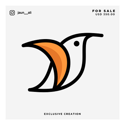 Bird Logo For Sale abstract bird icon bird logo bird logo design bird vector colorful logos design illustration logo logo design logo design branding logo designer logo mark logodesign logotype vector