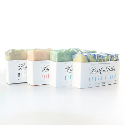 Soap Packaging - Lavish in Lather design package design print design typography