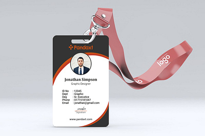 PandaXT id card Front design flyer design id card design logo retro social media design