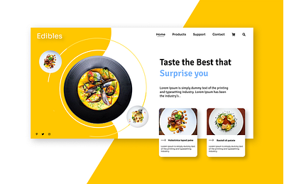 Food Web Design beautiful design enjoy the moment figma figmadesign food food and drink foodie restaurant restaurant design shopping shopping cart ui ux web