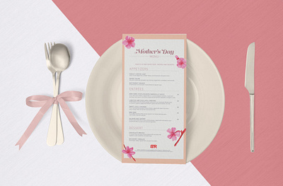 Mother's Day Menu Design design illustration illustrator cc menu menu design photoshop print design typography