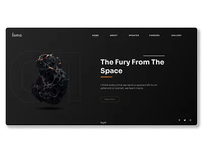 Asteroid adventure beautiful black blackandgold design figma figmadesign illustration spacewebdesign ui ui ux ui design uidesign uiux designer uiuxdesign uiuxdesigner ux uxd uxdesigns web