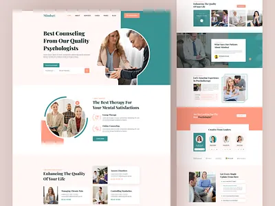 Medical Landing Page Explorations ⚕️⚕️ best shot doctor doctor appointment health homepage ladingpage landing design landing page landing page design landingpage marketing agency medical medical app medical landing page mobile ui psychologist psychology ui ux website design