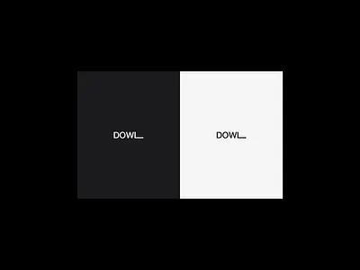 DOWL brand identity branding branding concept design graphic graphicdesign logo minimalist typography