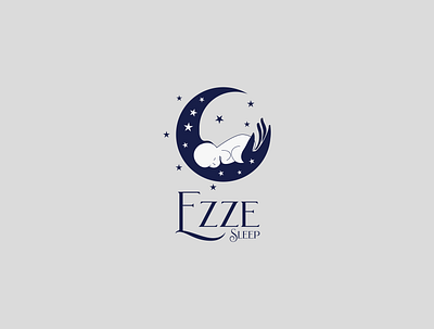 Ezzy Sleep Minimal Logo beautiful logo branding flat graphics illustration logo logo design logodesign minimal vector