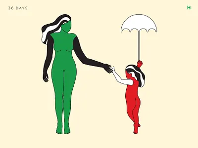 H - 36 Days of Type 36daysoftype 36daysoftype08 abstract alphabets art concept design graphic illustration momanddaughter motherdaughter shrutillusion sketch type typography vector