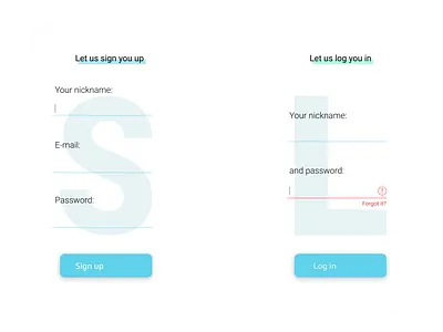 UI kit login/sign up blue blue and white design illustration mobile mobile app mobile app design mobile design mobile ui ui ux