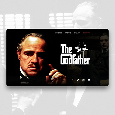 The Godfather - Website Concept design godfather ui uidesign uiux ux ux design web webdesign website