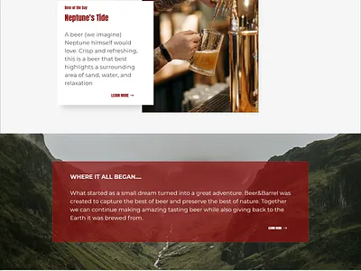 Beer&Barrel beer beer branding brand identity brewery brewing company design logo ux web design