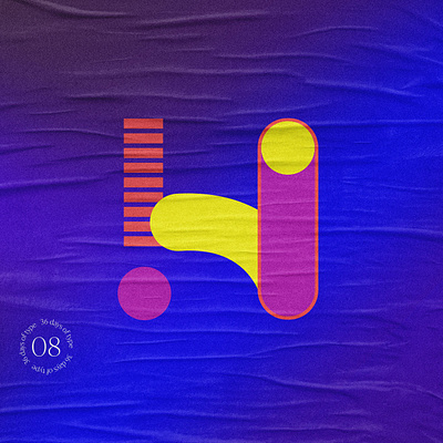 36 DAYS OF TYPE #8 letter H 36daysoftype 36daysoftype08 adobe illustrator adobechallenge adobeillustrator adobephotoshop graphicdesign letterh lettering letteringchallenge typography vibrant