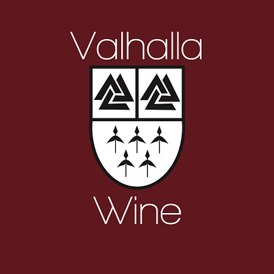 Valhalla Wine Brand Idea logo
