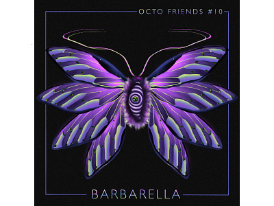 Octo Friends #10- Barbarella branding design illustration logo procreate