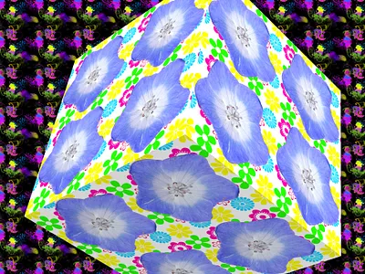 nemophila cube1 collage flower graphicart graphicdesign nemophila photoshop ひたち海浜公園