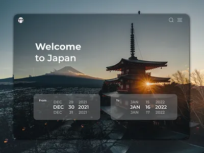 Daily UI 080 2021 asia calendar clean daily ui daily ui 080 daily ui 80 dailyuichallenge date picker design dribbble explore figma japan japanese culture minimal simple travel ui ux