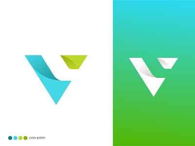 V + L / Letter Commination Logo Design abstract app logo app logo icon branding business logo colorful corporate logo corporateidentity digital agency gradient logo leaf v logo logo logotype v icon v lettermark v logo v logo design vest logo vl logo