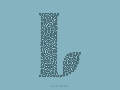 L 36daysoftype 36daysoftype12 36daysoftype2021 digital illustration illustration letter limed spruce serif spruce vector