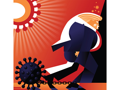 Trump's Covid Dilemma 2020 coronavirus covid 19 covid19 digital politics trump vector